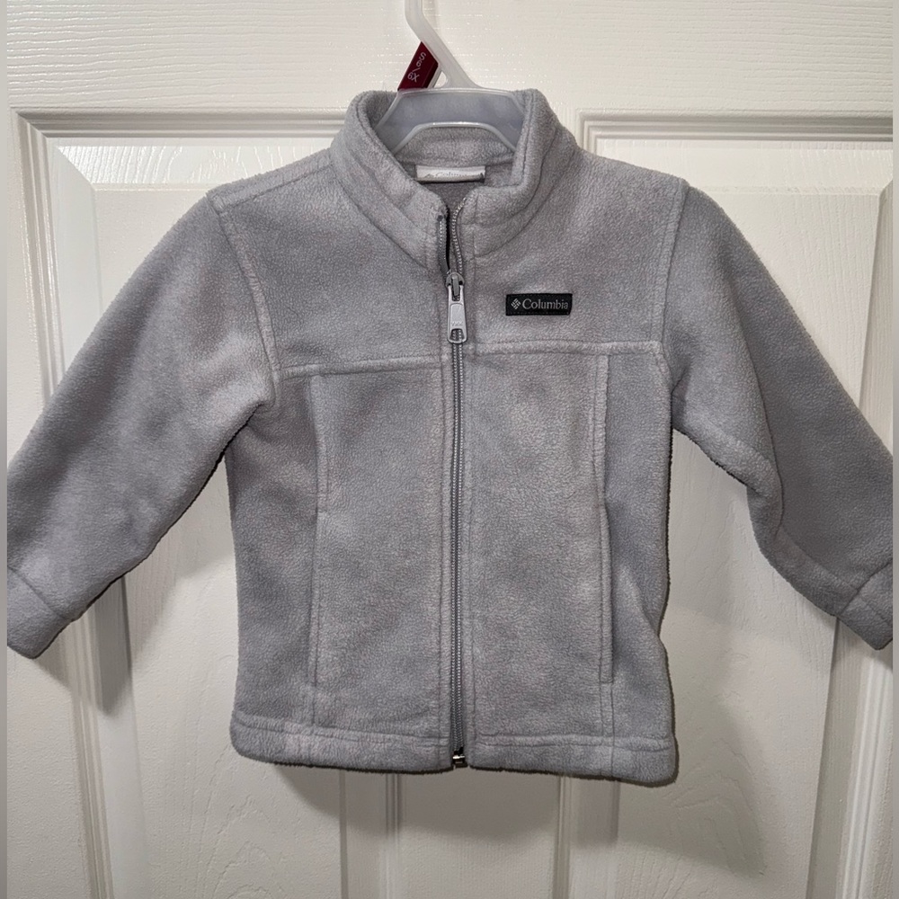 NWOT Toddler 2t zip up Columbia lightweight fleece jacket in grey